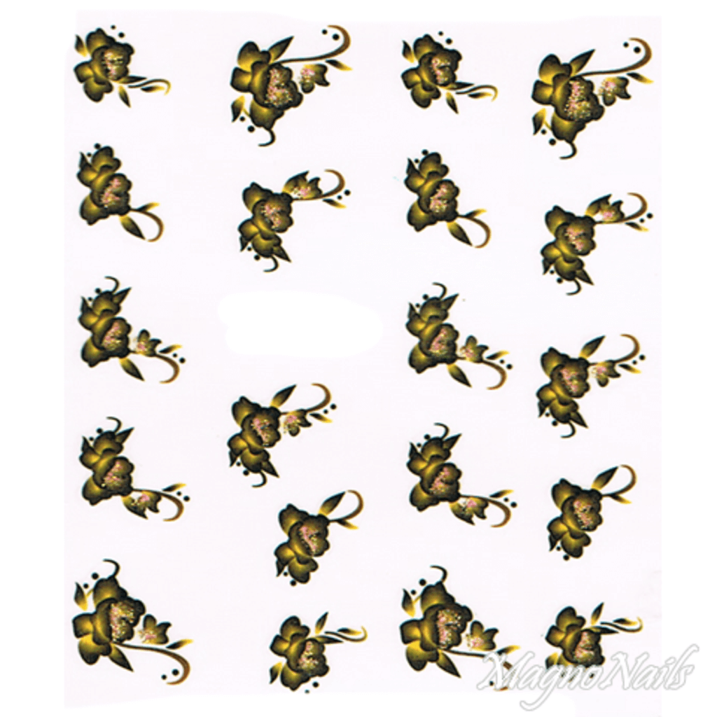 2D Nail Art One Stoke Sticker