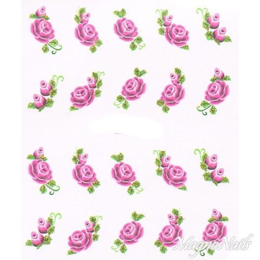 2D Nail Art One Stoke Sticker