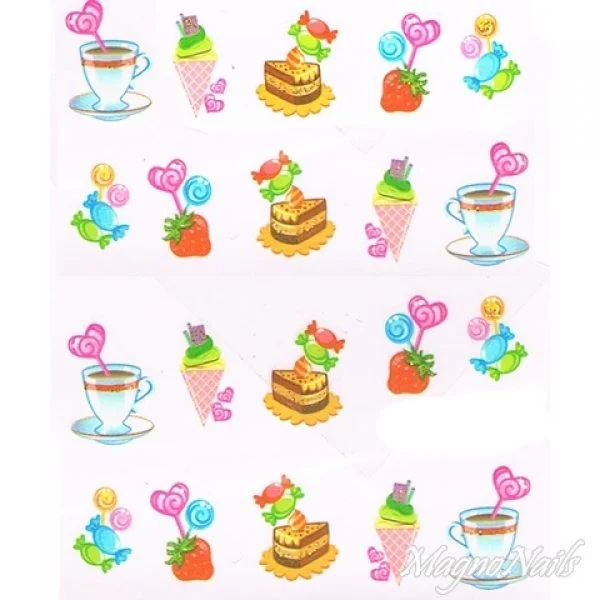 2D Nail Art One Stoke Sticker