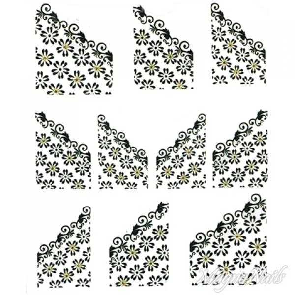 2D Nail Art One Stoke Sticker