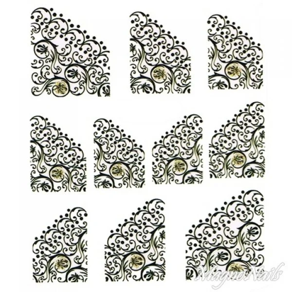 2D Nail Art One Stoke Sticker