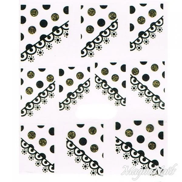 2D Nail Art One Stoke Sticker