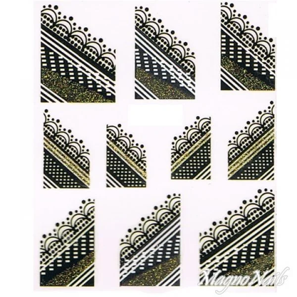 2D Nail Art One Stoke Sticker