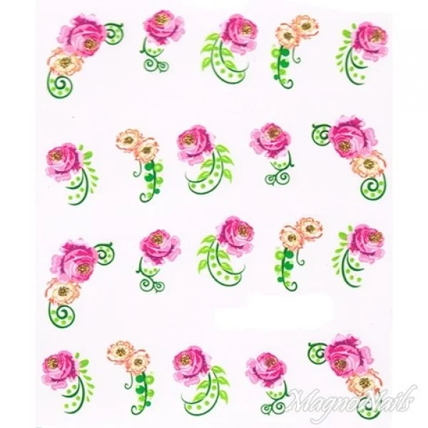 2D Nail Art One Stoke Sticker