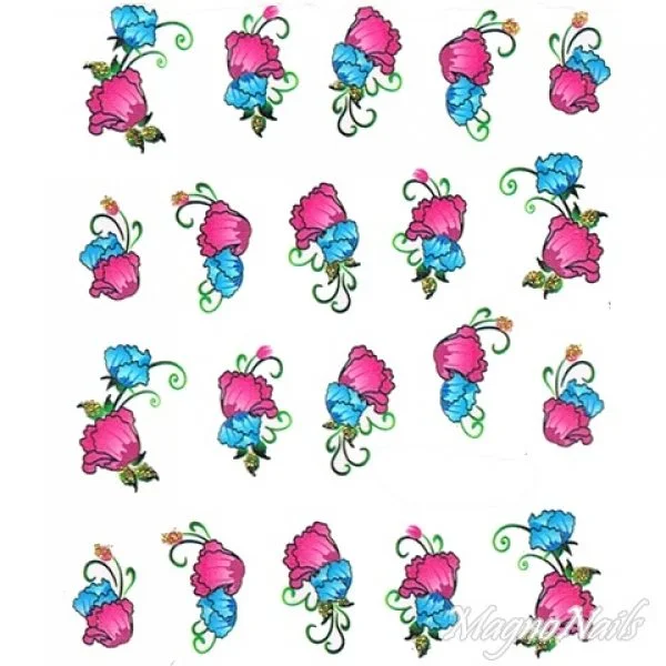 2D Nail Art One Stoke Sticker