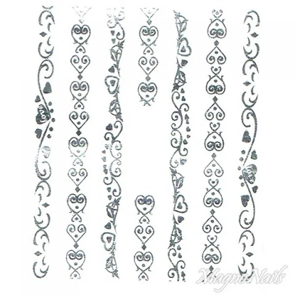 2D Nail Art One Stoke Sticker