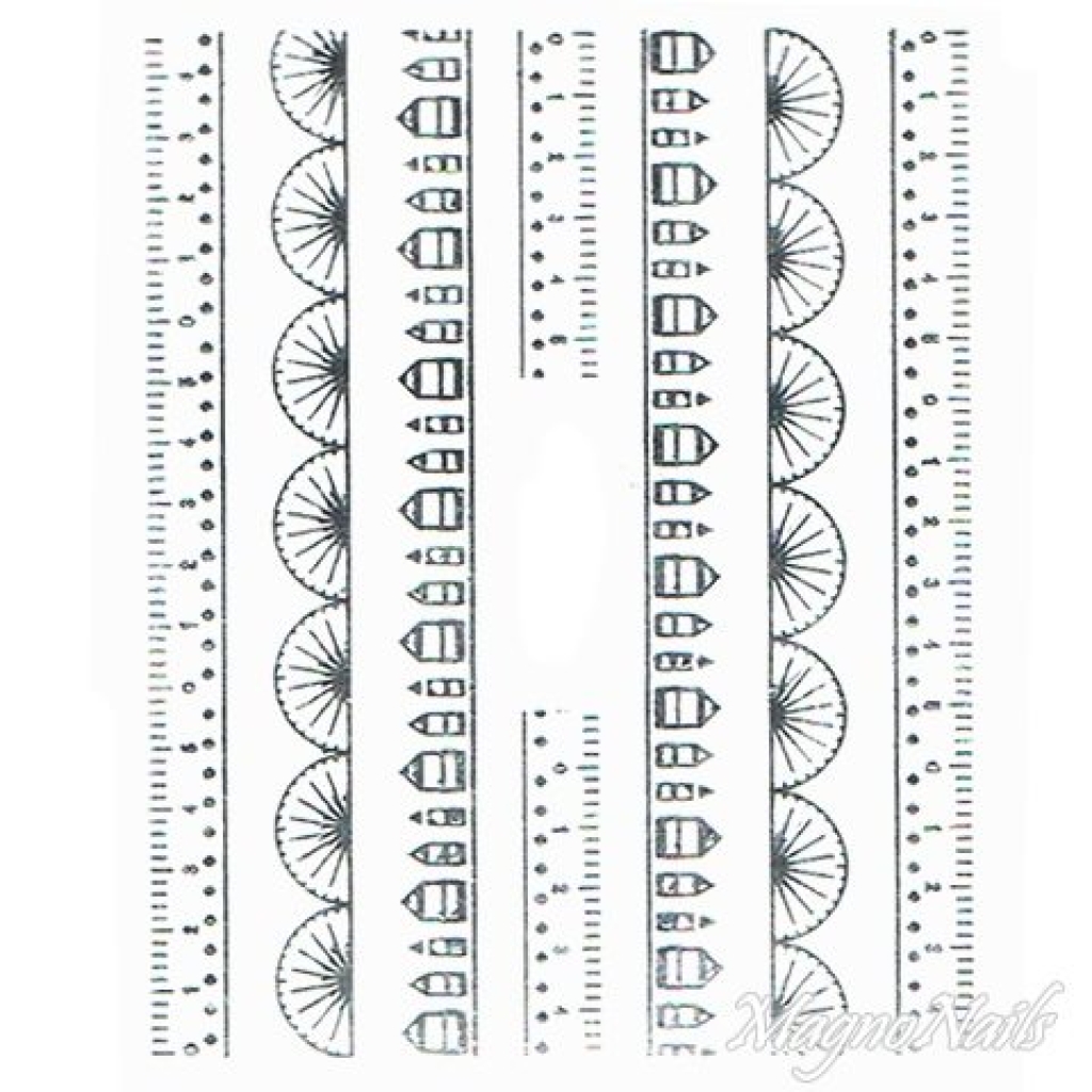 2D Nail Art One Stoke Sticker