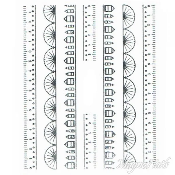 2D Nail Art One Stoke Sticker