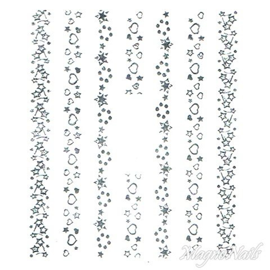 2D Nail Art One Stoke Sticker