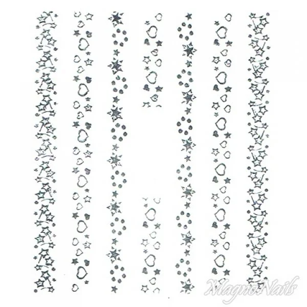 2D Nail Art One Stoke Sticker