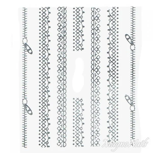 2D Nail Art One Stoke Sticker