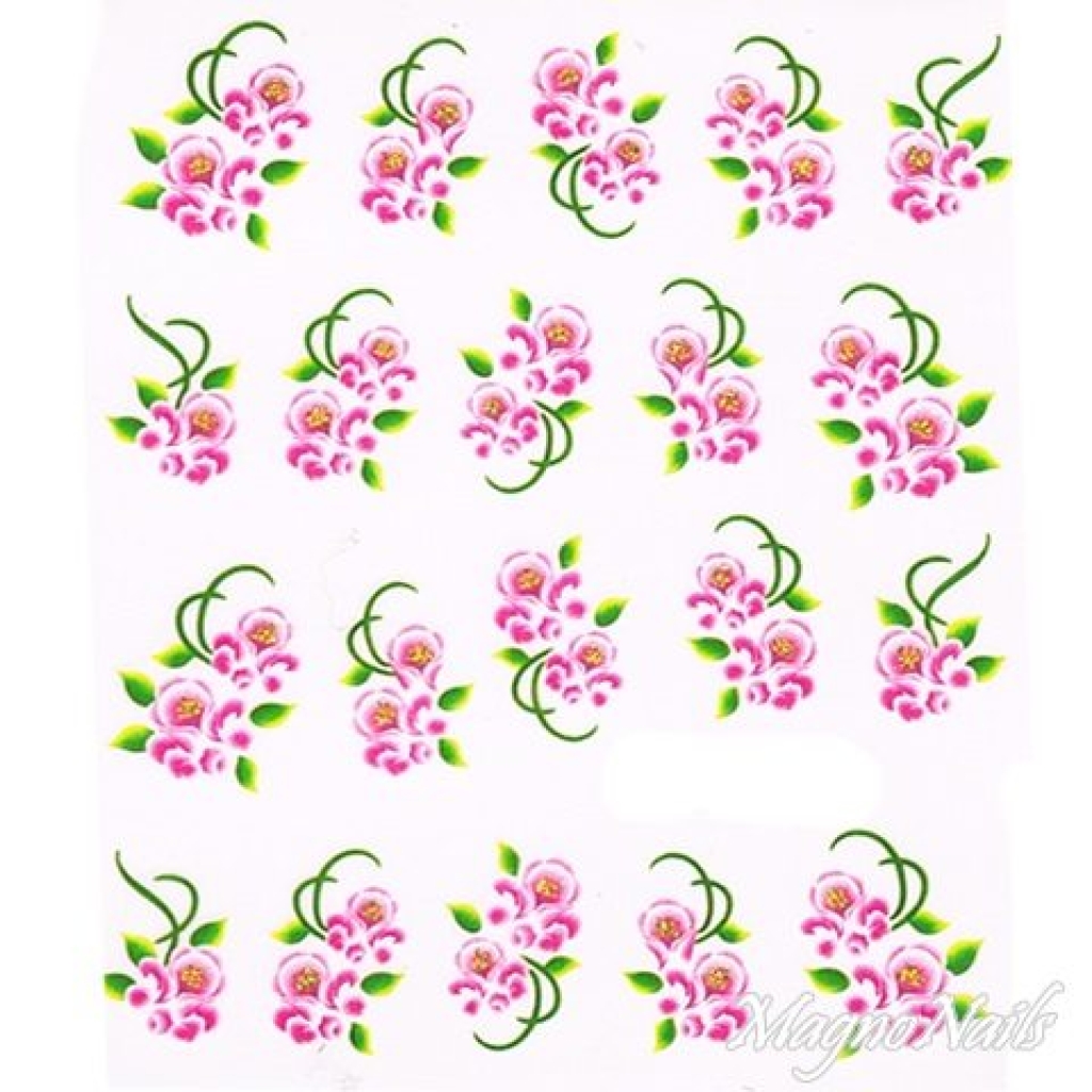 2D Nail Art One Stoke Sticker