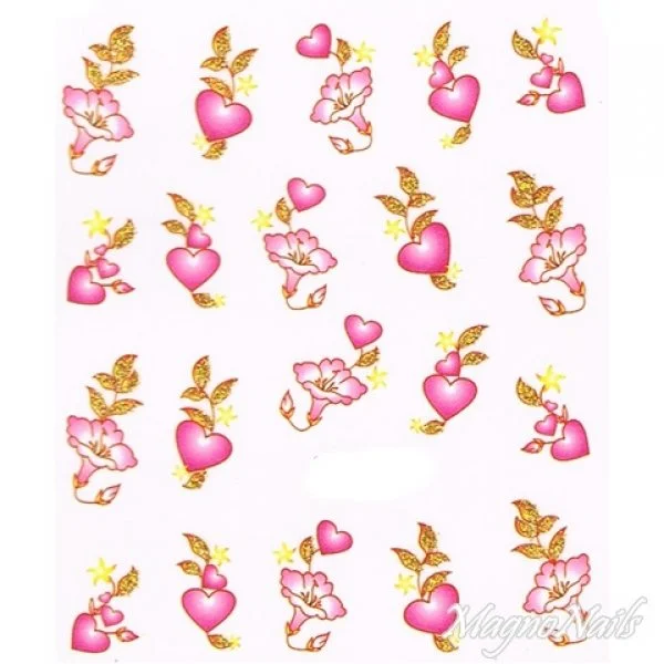 2D Nail Art One Stoke Sticker