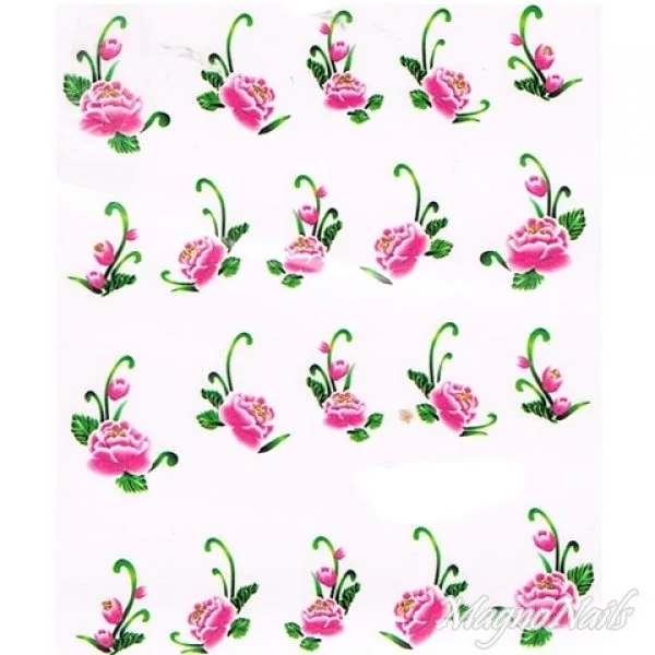 2D Nail Art One Stoke Sticker