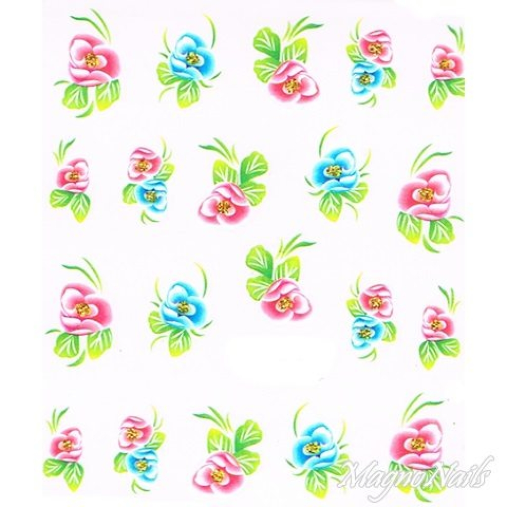 2D Nail Art One Stoke Sticker