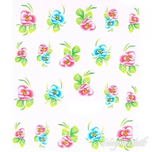 2D Nail Art One Stoke Sticker