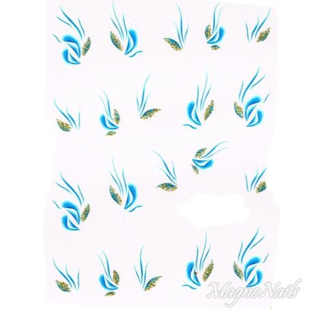2D Nail Art One Stoke Sticker