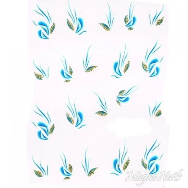 2D Nail Art One Stoke Sticker