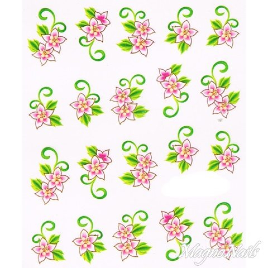 2D Nail Art One Stoke Sticker