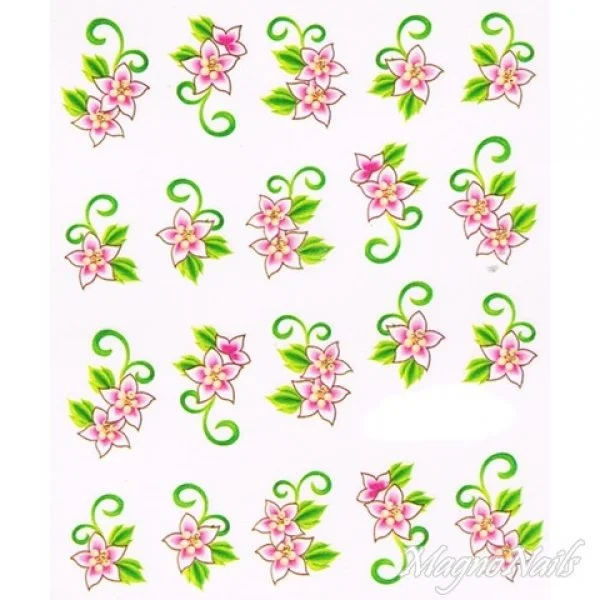 2D Nail Art One Stoke Sticker