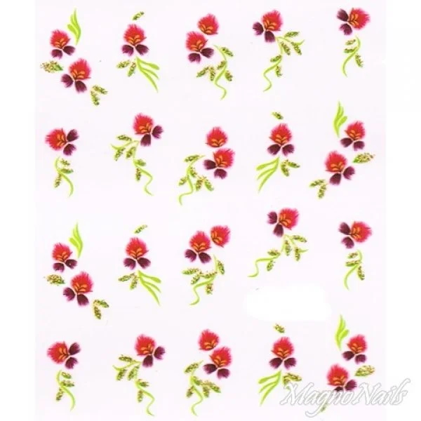 2D Nail Art One Stoke Sticker