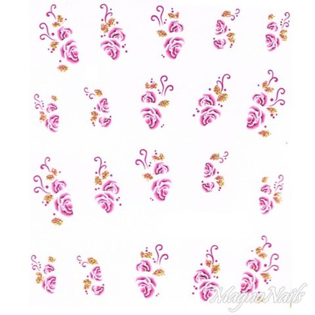 2D Nail Art One Stoke Sticker