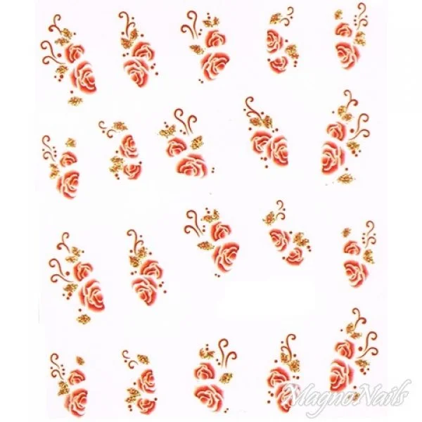 2D Nail Art One Stoke Sticker