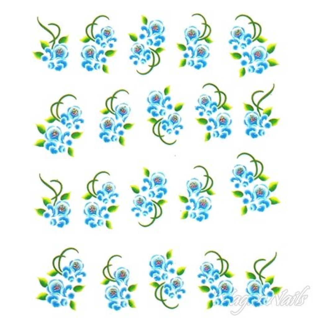 2D Nail Art One Stoke Sticker