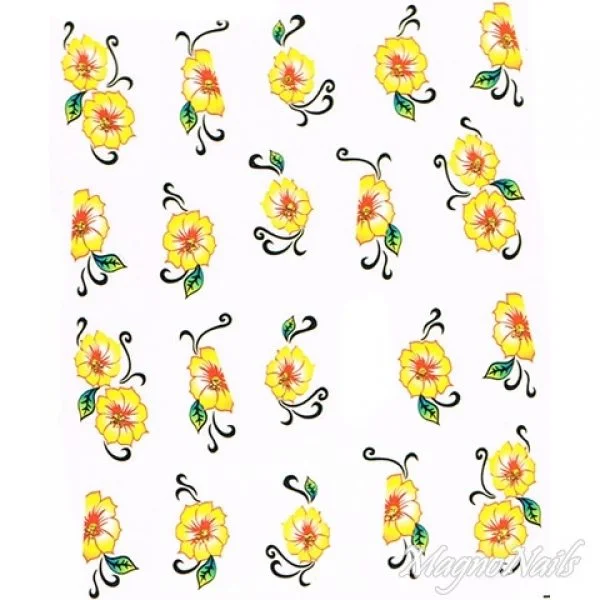 2D Nail Art One Stoke Sticker