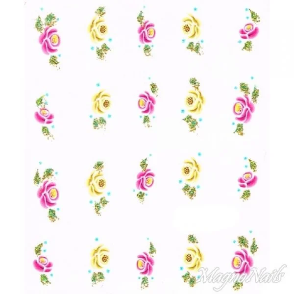 2D Nail Art One Stoke Sticker