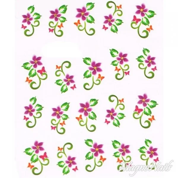 2D Nail Art One Stoke Sticker