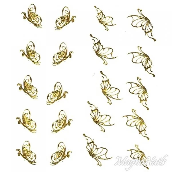 2D Nail Art One Stoke Sticker