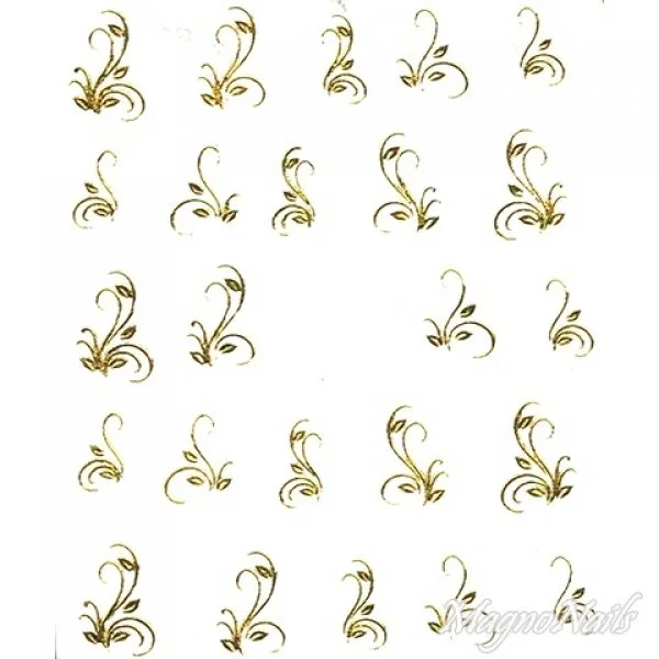 2D Nail Art One Stoke Sticker