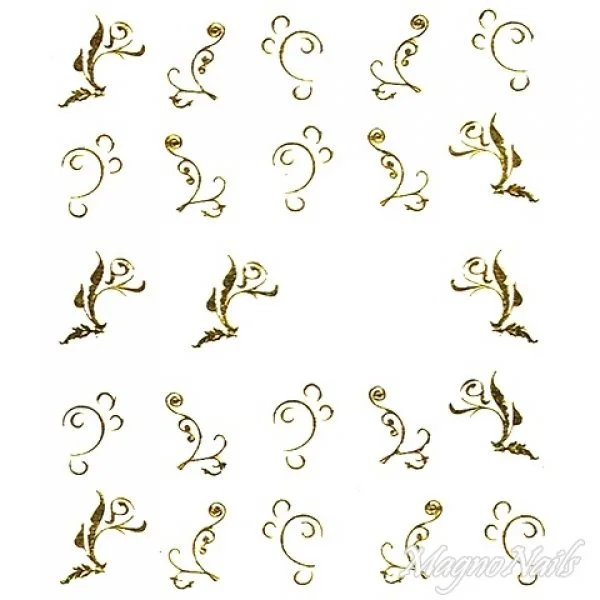 2D Nail Art One Stoke Sticker