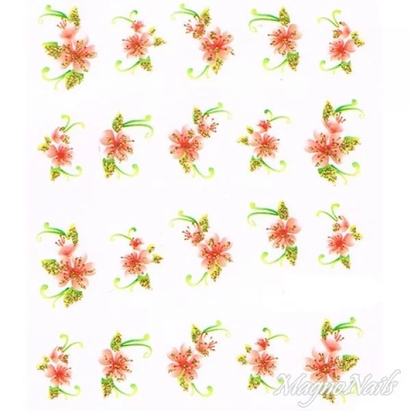 2D Nail Art One Stoke Sticker