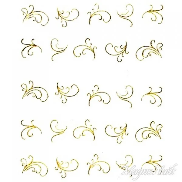 2D Nail Art One Stoke Sticker