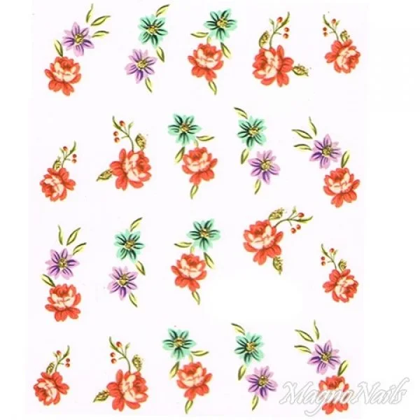 2D Nail Art One Stoke Sticker