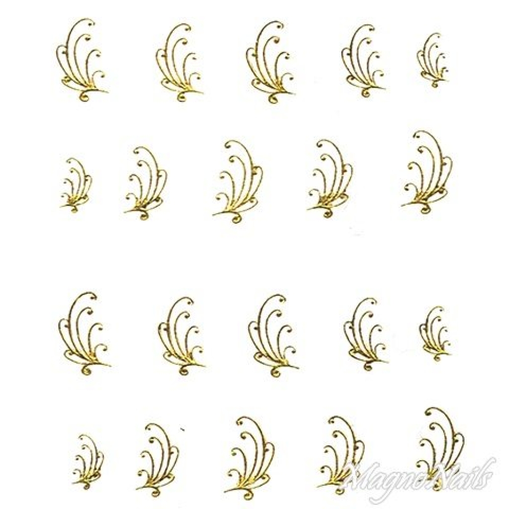 2D Nail Art One Stoke Sticker