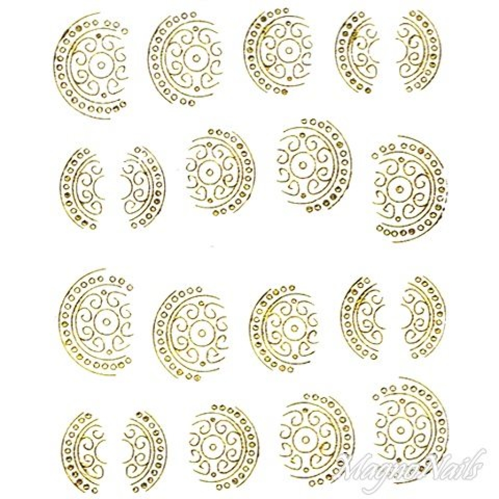 2D Nail Art One Stoke Sticker