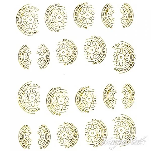 2D Nail Art One Stoke Sticker