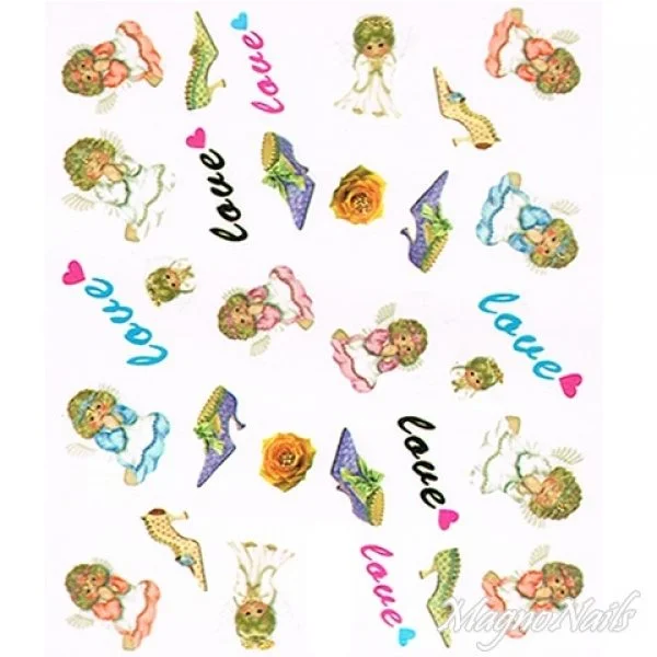 2D Nail Art One Stoke Sticker