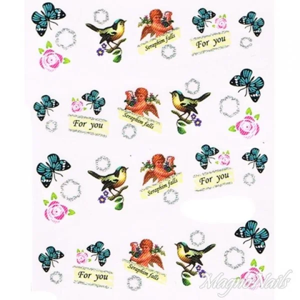 2D Nail Art One Stoke Sticker