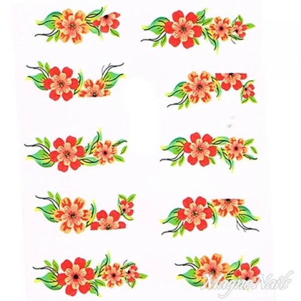 2D Nail Art One Stoke Sticker