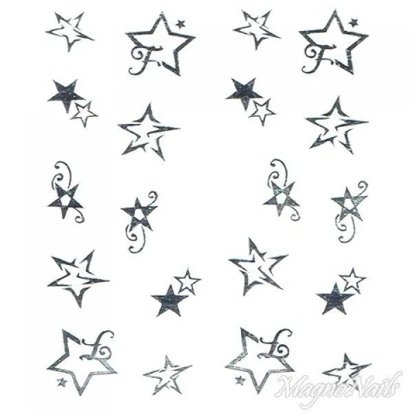 2D Nail Art One Stoke Sticker