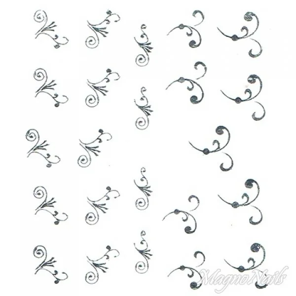 2D Nail Art One Stoke Sticker