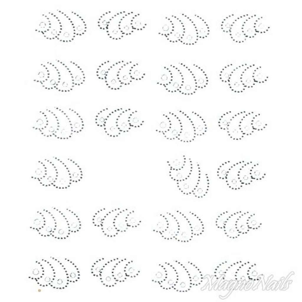 2D Nail Art One Stoke Sticker
