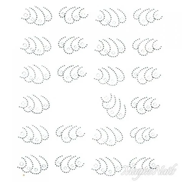 2D Nail Art One Stoke Sticker