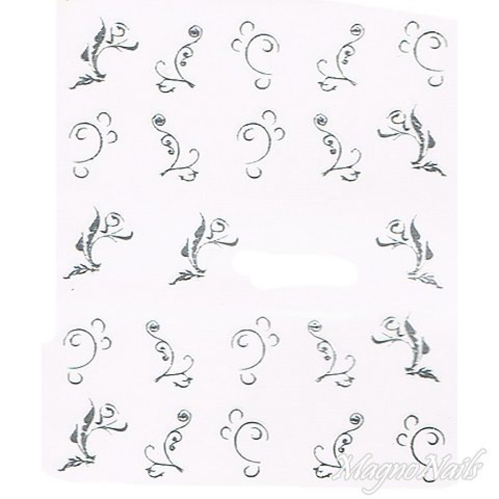 2D Nail Art One Stoke Sticker