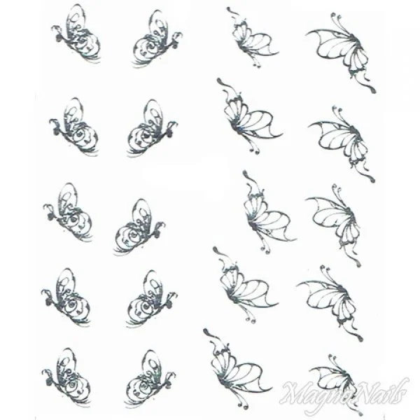 2D Nail Art One Stoke Sticker