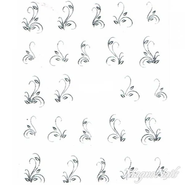 2D Nail Art One Stoke Sticker